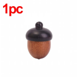 Mini puidust ravimite pillikarp, avatav p&auml;&auml;stetablettide &uuml;mbris, kaasaskantav s&auml;ilitus, suletud karbid konteiner, t&otilde;rud puidust medaljoniga ripats About 3cm