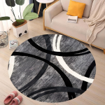 1 tk Luksuslik geomeetrilise mustriga &uuml;mmarguse ala vaip siseruumides libisemiskindel pestav kiudvaip Pehme mugav matt magamistoa elutuppa 60X60cm