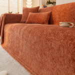 &Scaron;enill Diivani Katte Riidest R&auml;tik Four Seasons Universaalne Premium Feeling Diivanikate Diivanipadi Kassi kriimustusvastane 180 x 130cm beež