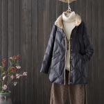 Naiste talvekrae pikkade varrukatega &uuml;hev&auml;rviline &uuml;herealine lahtine vaba vabaaja valge pardi sulemantel &otilde;huke ja hele XXXL must