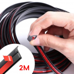 2/5M 5MM*7MM T-t&uuml;&uuml;pi kummist universaalne tihendusriba must tihendusriba ilmastikukindel auto servakantidele, p&otilde;rkerauale, auto tarvikud