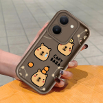 Pehme silikoonist ruudukujulise redeli mustriga telefoni&uuml;mbris, t&auml;ielikult kattev, kaamera p&otilde;rutuskindel kaitse, kummist &uuml;mbris Vivole Vivo V15 Pro valge