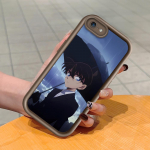 Pehme silikoonist ruudukujuline redelprintimismuster telefoni korpus, t&auml;iskaanega kaamera p&otilde;rutuskindel kaitse kummist &uuml;mbris iPhone Infinix Tecno OnePlus jaoks iPhone SE pruun