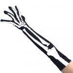 Halloweeni tooted Skeleton Gloves Long Ghost Gloves Show Costume Bones One Size