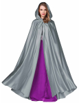 Mantel Cosplay Cape kapuutsiga kost&uuml;&uuml;m, maskeering Dracula kummitus Harry Potteri r&uuml;&uuml; Halloweeni pikk kost&uuml;&uuml;m t&auml;iskasvanutele peo vampiir j&otilde;ulud, suur suurus gray
