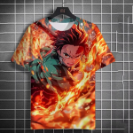 Suvine meeste T-s&auml;rk Anime Graafika 3D-printimine Naiste l&uuml;hikeste varrukatega Suvine moesuund Suurem&otilde;&otilde;tmeline laste T-s&auml;rk T&auml;nava lahtine T XL