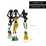 NORTHEUINS 3tk Komplekt Vaik Aafrika naine Kujukesed Must Figuurid Kujud Eksootilised Ornamendid Interj&ouml;&ouml;r Kodu Elutuba T&ouml;&ouml;laua sisustus