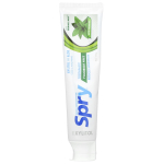 Xlear, Natural Spry Toothpaste, Fluoride Free, Spearmint, 5 oz (141 g) white