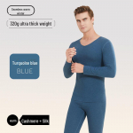 Saksa Ka&scaron;miir Siid Termopesu: Antibakteriaalne soe &uuml;likond naistele ja meestele - S&uuml;gis/Talv kollektsioon XL t&uuml;rkiissinine v&auml;rv