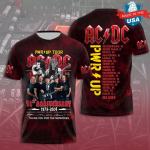 Suvised meester&otilde;ivad Rock Band T-s&auml;rk AC/DC 3D prindiga Lastele l&uuml;hikeste varrukatega T-s&auml;rgid Hip-hop Mood &Uuml;markaelusega vabaaja s&auml;rgid Topid 3XL