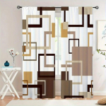 2 tk ruudumustrilist kardinat, dekoratiivsed aknakardinad, aknakatted magamistuppa, elutuppa, kodu kaunistus 50W160H(CM)x2Panel&Hook