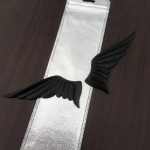 1 Paar 3D Metal Angel Hawk Wings auto embleem M&auml;rgi kleebised Auto mootorratta kuldne kleebis Universal Cars Mootorrattale 1pcs must