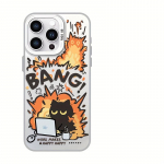 Cartoon Cute Couple telefoni&uuml;mbris iPhone'ile 16 15 14 13 12 11 Pro Max 7 8 Plus p&otilde;rutuskindel kaitsekate For iPhone 13 must