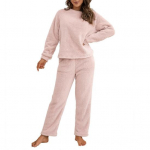 2 tk/komplekti pidžaamakomplekt, s&uuml;gistalvine vabaaja riietus, &uuml;mmargune p&uuml;kstekomplekt S veinipunane v&auml;rv