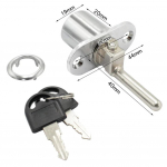 Sahtli kapi lukk postkasti kapp Kontori kirjutuslaud sahtli lukk p&otilde;hi kapi uks keelelukk 2 v&otilde;tmega m&ouml;&ouml;bli riistvara