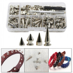 80 Sets Silver Rivets Metal for DIY Leather craft