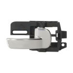 Poign&eacute;e de porte int&eacute;rieure avant ou arri&egrave;re droite noire et chrom&eacute;e Nissan Qashqai 1 2007-2014