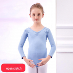 T&uuml;drukute pikkade varrukatega balletitantsu seelik &ndash; s&uuml;gis-/talvise hiina tantsueksami riietus long sleeves, 150cm sinine