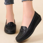 Naiste tasapinnalised kiilud Ehtsast nahast Mood Mugavad jalatsid Naistele &Otilde;e jalan&otilde;ud Mokassiinid Outdoor Suures suuruses Tenis Feminino 39 must