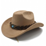 Seemisnahast kauboim&uuml;ts Tiibeti aksessuaarid meeste dž&auml;ssim&uuml;ts kauboim&uuml;ts M（56-58cm）