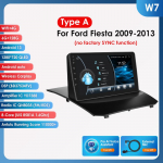 Hizpo 2din Android Autoraadio Ford Fiesta 2009 - 2017 jaoks Autoraadio Multimeedia Video M&auml;ngija GPS Navigatsioon Peaseade Carplay 4G WIFI Intelligentne DVR DSP W7 AB 8Core 6G 128G AI