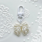 1 tk Vintage Bowknot v&otilde;tmehoidja lihtsas stiilis Y2K vibu v&otilde;tmehoidja kott ripats seljakott rippuvad isetehtud tarvikud valge