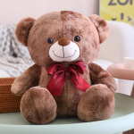 Kena 1tk 25cm-45cm Fantastiline vikerkaar v&auml;rviline pl&uuml;&uuml;skaru m&auml;nguasi topisega loomad Pruun kaisu pehme nukk lastele m&auml;nguasjad s&uuml;nnip&auml;evakingitus 25cm pruun