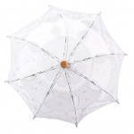 Lady Wedding Lace Umbrella P&auml;ikesevarjud P&auml;ikesevarjud Peokaunistused Pulmapiltide tegemiseks(Valge V&auml;ike) Small valge