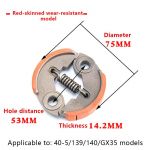Kvaliteetne metallsidur koos kruvikomplektiga bensiini v&otilde;sal&otilde;ikuri mootorile 40-5 430 Gx35 139 140 Aia elektrit&ouml;&ouml;riistade tarvikud