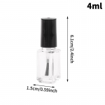 T&uuml;hjendage l&auml;bipaistvast klaasist k&uuml;&uuml;nelakki vedel kunstipudeli korduvt&auml;idetav konteiner