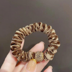 Mood S&auml;delev Kristallkuul Sametine &Otilde;huke Elastne Kummipael &Uuml;hev&auml;rviline Must Juuksekumm Scrunchies Peapael N&ouml;&ouml;r Naistele one size must