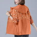 Kevadsuvine ja s&uuml;gisene mantel naiste mood suur Korea v&auml;ljaanne naiste tuulepluus &otilde;huke v&auml;ljaanne 5XL