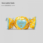 Cute Candy-Shaped PVC Shoulder Bag - Love Letter Design for Women kollane