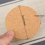 10 tk tassimatt, naturaalne &uuml;mmargune puidust alus, vastupidav libisemiskindel korgialus, teekohvikruus jookide hoidik lauakaunistuseks. 10PCS