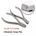 2 pcs/set Dental Wire Torquing Forming Form Plier Orthodontic Torque Plier  Dentist Lab Laboratory Wire Bending Bend Tool Tip with T/C inserted 2 pcs set