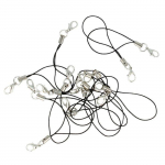 Attache et mousqueton - ARTEMIO - 7cm - 15 pi&egrave;ces - Argent&eacute; - Accessoire de couture et bijoux