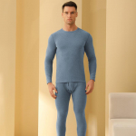 Meeste villase siidiga termopesu komplekt - V&auml;rviline s&uuml;gis-talvine aluskiht paaridele Men's 2XL (130-150 lbs)