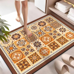 Superimav Vannitoap&otilde;randamatt Libisemisvastane Vannitoavaip WC-vaip Uksejalatsimatt Vannitoa Libisemisvastane Kummist Du&scaron;ivaip 40&times;60cm