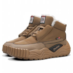 Klassikalised meeste saapad, punk-lumejalatsid, meeste mood, vabaaja, matkamiseks m&otilde;eldud lumesaapad, soojad k&otilde;rged kingad, mees 44 kaamel