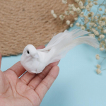 1tk Mini dekoratiivsed m&auml;nguasjad kunstvahust sulgedest Mini Birds Craft Birds Pro 1pcs