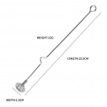 Creative Bar baarmen Artefact roostevabast terasest segamisvarda pika k&auml;epidemega piima tee kohvi kokteil mee segaja h&otilde;be