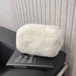 Ins Macaron Plush kosmeetikakott Pliiatsikott Girl Candy V&auml;rviline k&auml;ekott banketipeol Lady kosmeetikakoti meigikorraldaja 2024 mustjasvalge