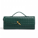 Isikup&auml;rastatud ja k&otilde;rgekvaliteediline kootud &otilde;htus&ouml;&ouml;gikott, elegantne k&auml;eshoitav &otilde;lakott naistele, vintage horisontaalne baguette-kott, vabaaja crossbody-kott