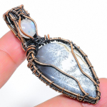Dendrite Opal Handmade Copper Wire Wrap Jewelry Pendant 2.64 k5a77
