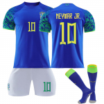 22/23 Brazil Away Jerseys laste jalgpalli treeningkost&uuml;&uuml;mi komplekt 28 sinine