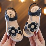 Laste sandaalid suvised libisemiskindlad pehme tallaga sandaalid Armsad lillelised vibu printsess sandaalid v&auml;ikesed, keskmised ja suured laste sandaalid 24