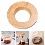 Pour over Coffee Dripper Stand Filter Cup Holder Gifts Multipurpose Cafe Station for Kitchen Wood