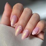 1 Box Detachable False Nails Wearable Fake Nails Cat Eye Manicure Tool Press On Nails Hailey Almond