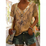 Naiste T-s&auml;rk L&auml;&auml;ne kauboi disainiga 3XL