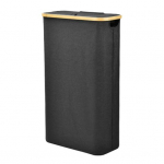 Pesukorv tolmukindla kaanega, kokkupandav disain, suur mahutavus, veekindel, must
